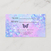 ラベンダーバタフライは友人の名刺を参照 名刺 (裏面)