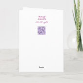 ラベンダーバタフライイースターカード シーズンカード (裏面)