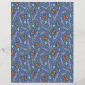 ラベンダーバタフライスクラップブック紙 (正面)