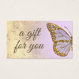 ラベンダーバタフライデザインギフトカード