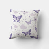 ラベンダーバタフライドリームズ クッション (裏面)