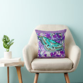 ラベンダーバタフライピロー クッション (椅子)