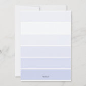 ラベンダーバタフライベアーエンジェルベビーシャワー 招待状 (裏面)