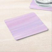 ラベンダーバラは私のお気に入りのカラー紙コースター スクエアペーパーコースター (アングル)
