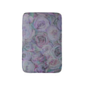 ラベンダーバラウォーターカラーアート バスマット (正面縦)