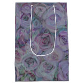ラベンダーバラウォーターカラーアート ミディアムペーパーバッグ (裏面)