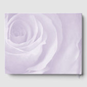 ラベンダーバラエレガントなウェディングゲストメモリ ゲストブック (裏面)