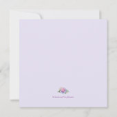 ラベンダーバラキンセアニェラ 招待状 (裏面)