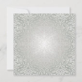 ラベンダーバラシルバーダマスクブライダルシャワー 招待状 (裏面)