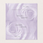 ラベンダーバラシンプルエレガントなウェディングゲストテーブル (外部フラット)