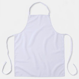 ラベンダーバラソフト淡い色のホワイトパステル無地のカラー エプロン