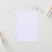 ラベンダーバラソフト淡い色のホワイトパステル無地のカラー カード (正面/裏面インサイチュ)