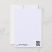 ラベンダーバラソフト淡い色のホワイトパステル無地のカラー カード (裏面)