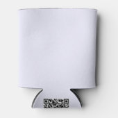 ラベンダーバラソフト淡い色のホワイトパステル無地のカラー 缶クーラー (正面)