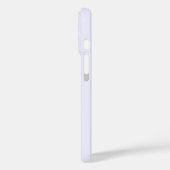 ラベンダーバラソフト淡い色のホワイトパステル無地のカラー Case-Mate iPhoneケース (裏面 / 左)