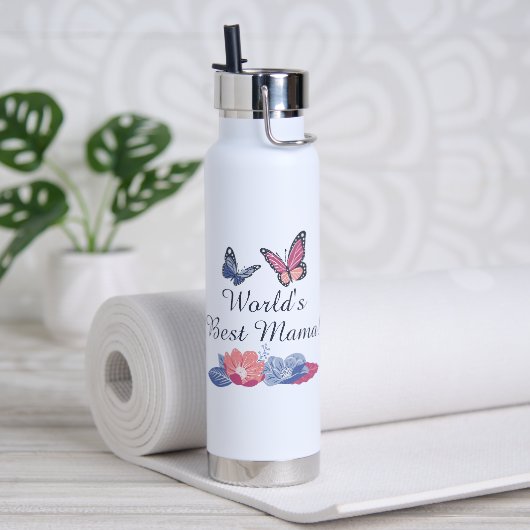 ラベンダーバラピンクパーソナル絶縁 ウォーターボトル (ヨガ)