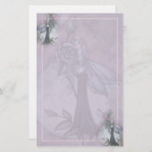 ラベンダーバラフェアリーフェアリティバイモリーハリソン 便箋 (正面/裏面)