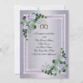 ラベンダーバラフォーマル結婚式招待状 招待状 (裏面)