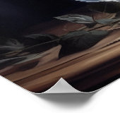 ラベンダーバラフラワーズアートプリントポスター ポスター (角)