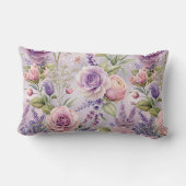 ラベンダーバラフローラ装飾用クッション ランバークッション (裏面)