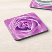 ラベンダーバラプリント コースター (左側)