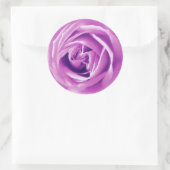 ラベンダーバラプリント ラウンドシール (バッグ)
