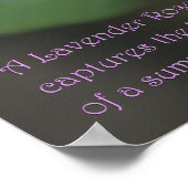 ラベンダーバラポスター：バラ&散文16x20 ポスター (角)