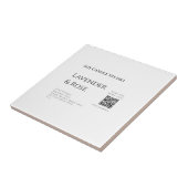 ラベンダーバラ大豆キャンドルビジネス追加q rコードテックス タイル (側面)