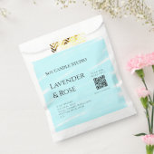 ラベンダーバラ大豆キャンドルビジネス追加q rコードテックス フェイバーバッグ (封をした状態)