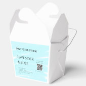 ラベンダーバラ大豆キャンドルビジネス追加q rコードテックス フェイバーボックス (オープン)