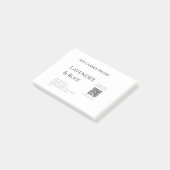 ラベンダーバラ大豆キャンドルビジネス追加q rコードテックス ポストイット (アングル)