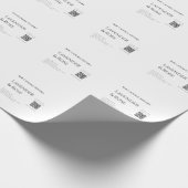 ラベンダーバラ大豆キャンドルビジネス追加q rコードテックス ラッピングペーパー (角)