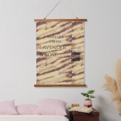 ラベンダーバラ大豆キャンドルビジネス追加q rコードテックス 吊り下げ型タペストリー (寝室)