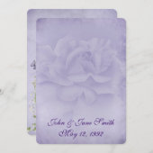 ラベンダーバラ誓の更新 招待状 (正面/裏面)