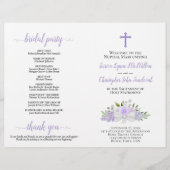 ラベンダーバラ&フラスカトリック結婚式 プログラム (正面)