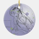 ラベンダーバレルレーサー セラミックオーナメント (裏面)