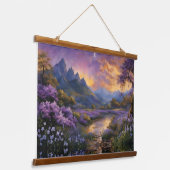 ラベンダーバレーアットドーン 吊り下げ型タペストリー (傾斜あり)