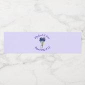 ラベンダーバンチガーデン結婚パーティーブライダルシャワー ペットボトルラベル (シングルラベル)