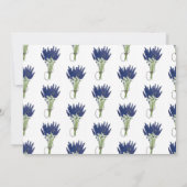 ラベンダーバンチガーデン結婚パーティーブライダルシャワー 招待状 (裏面)