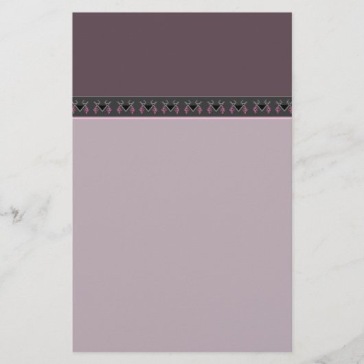 ラベンダーバーズインザヴィネヤードキリムオーナメント 便箋 (正面)