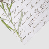 ラベンダーバードポストカードスフランスのクリプトの切り離し 薄葉紙 (詳細)