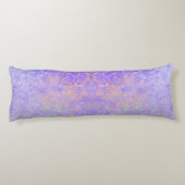 ラベンダーパサイケデリックープルネオンパステル抽象芸術 ボディピロー (裏面)