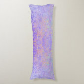 ラベンダーパサイケデリックープルネオンパステル抽象芸術 ボディピロー (正面縦)