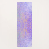 ラベンダーパサイケデリックープルネオンパステル抽象芸術 ヨガマット (裏面)