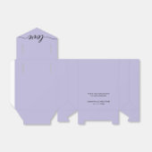 ラベンダーパシンプループルエレガントン&ラ結婚ブズ フェイバーボックス (折り畳みなし)