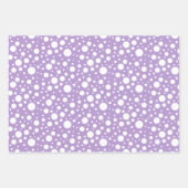 ラベンダーパターン包装紙シートセット ラッピングペーパーシート (正面3)