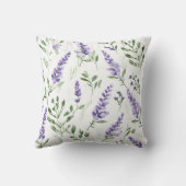 ラベンダーパターン クッション (裏面)