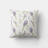 ラベンダーパターン クッション (正面)