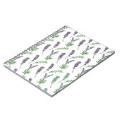 ラベンダーパターン ノートブック (左側)