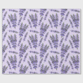 ラベンダーパターン ラッピングペーパー (フラット)